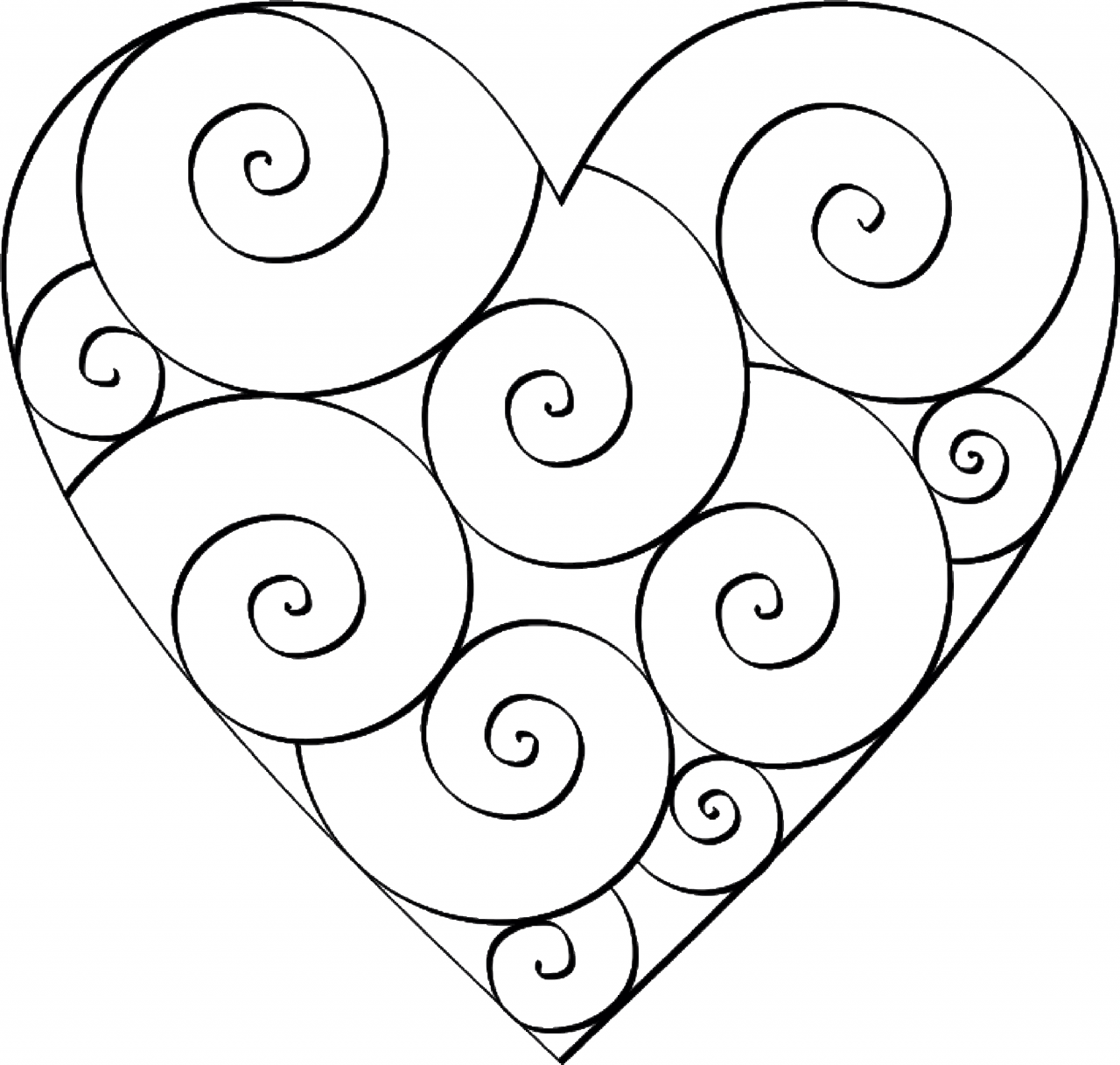 Free Printable Heart Templates Quilling Patterns Embroidery Hearts 