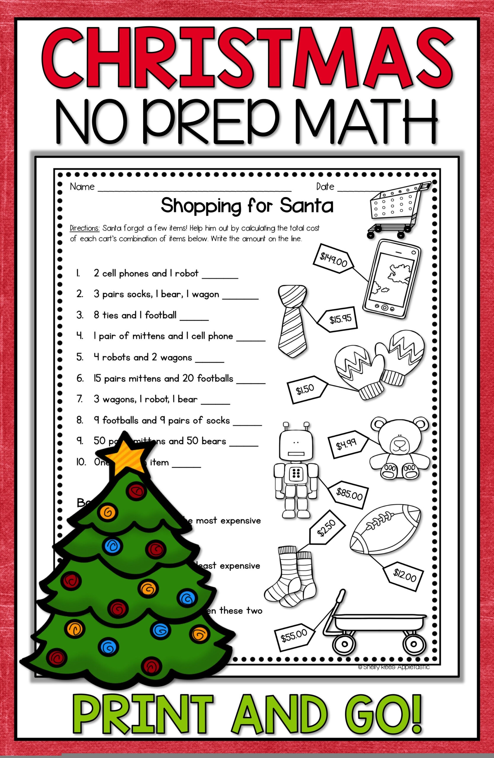 Free Printable Holiday Math Worksheets Lyana Worksheets