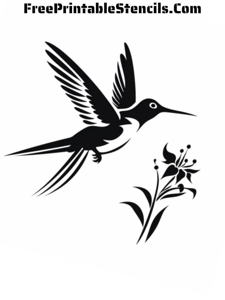Free Printable Hummingbird Stencils Free Printable Stencils