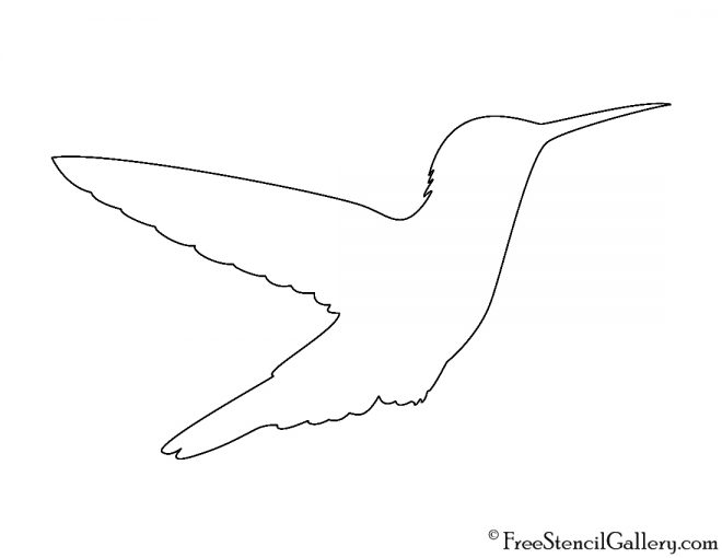 Free Printable Hummingbird Template Printable Templates