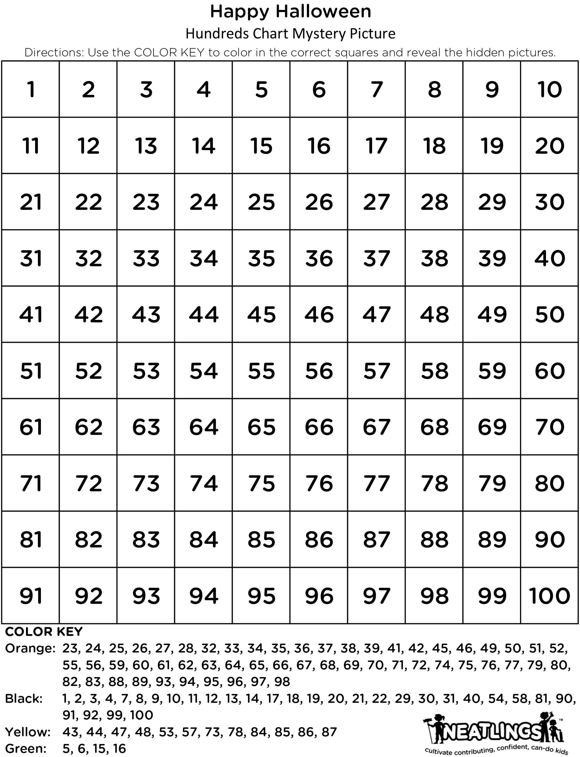 Free Printable Hundreds Chart Mystery Pictures Printable Templates