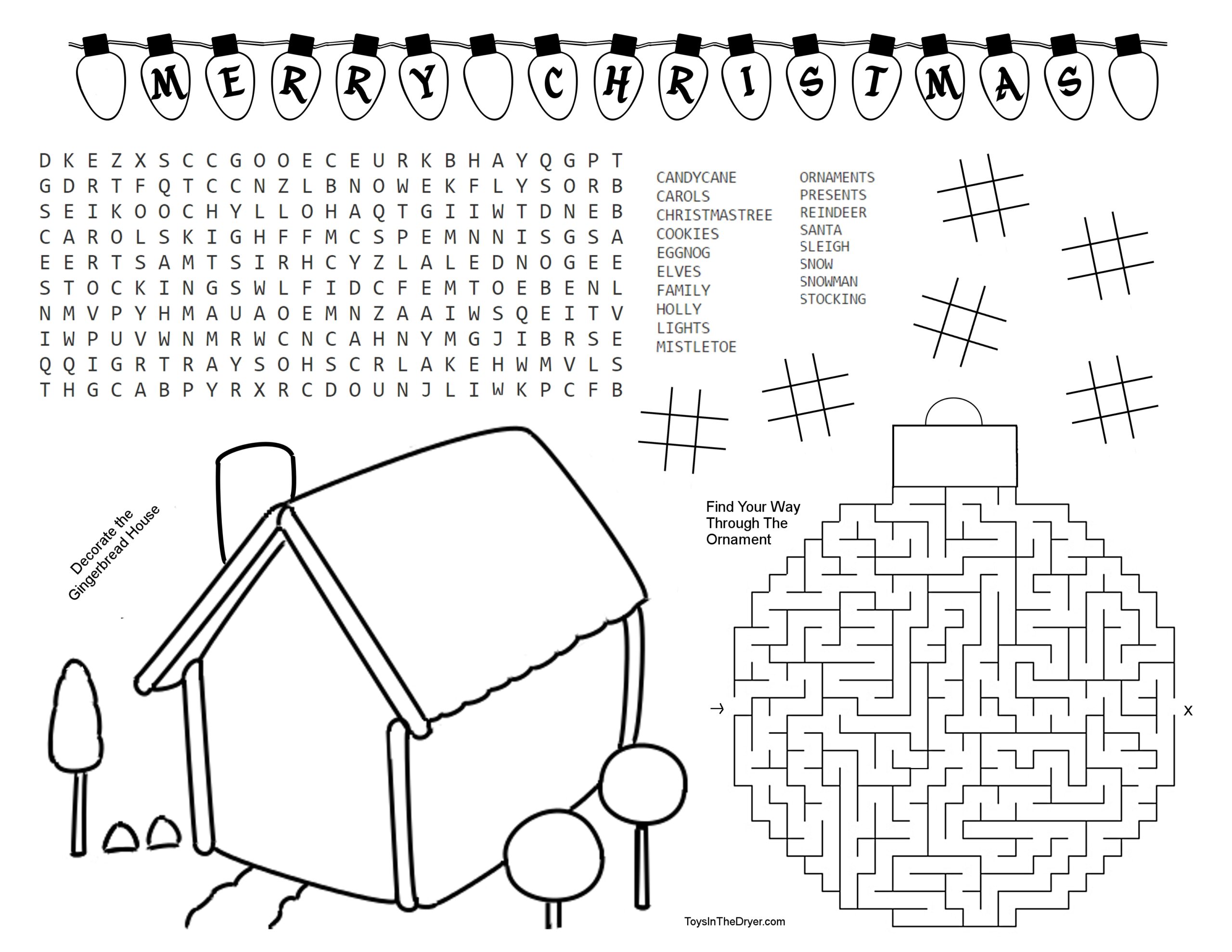 Free Printable I Spy Christmas Activity Mrs Merry Worksheets Library