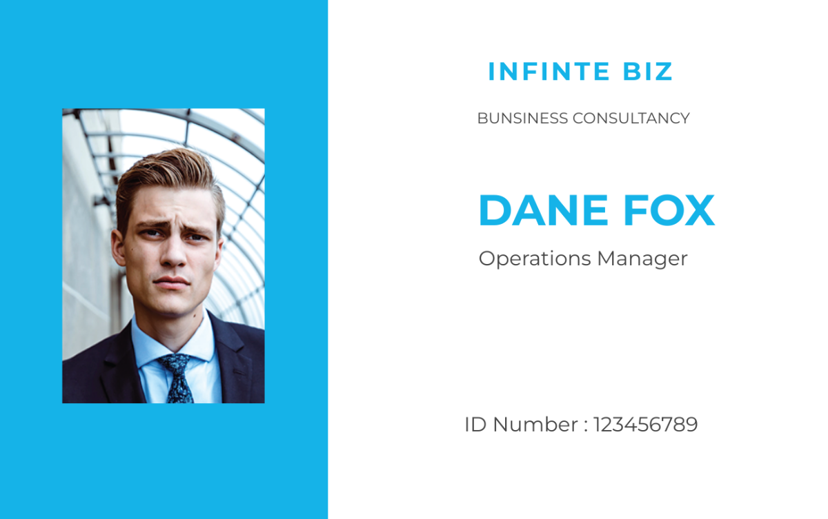 Free Printable ID Card Template To Edit Online