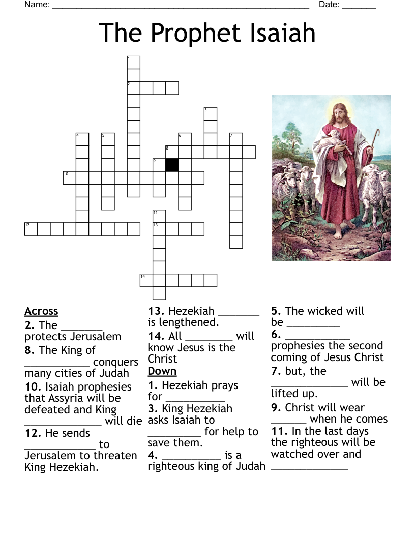 free printable isaiah activities