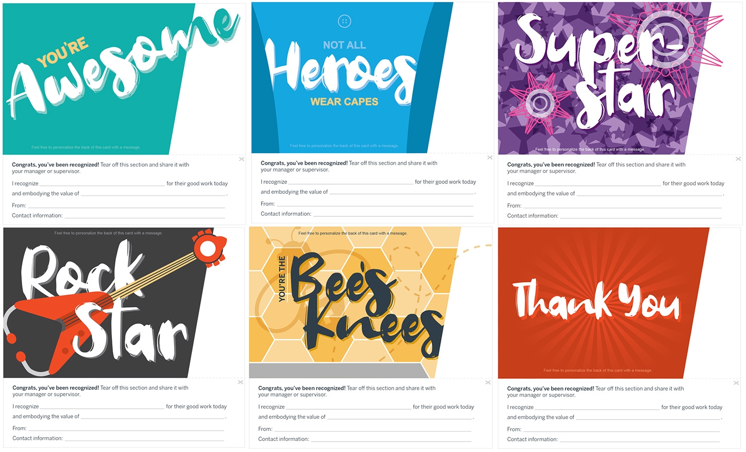 Free Printable Kudos Cards For Employees Orders Www pinnaxis