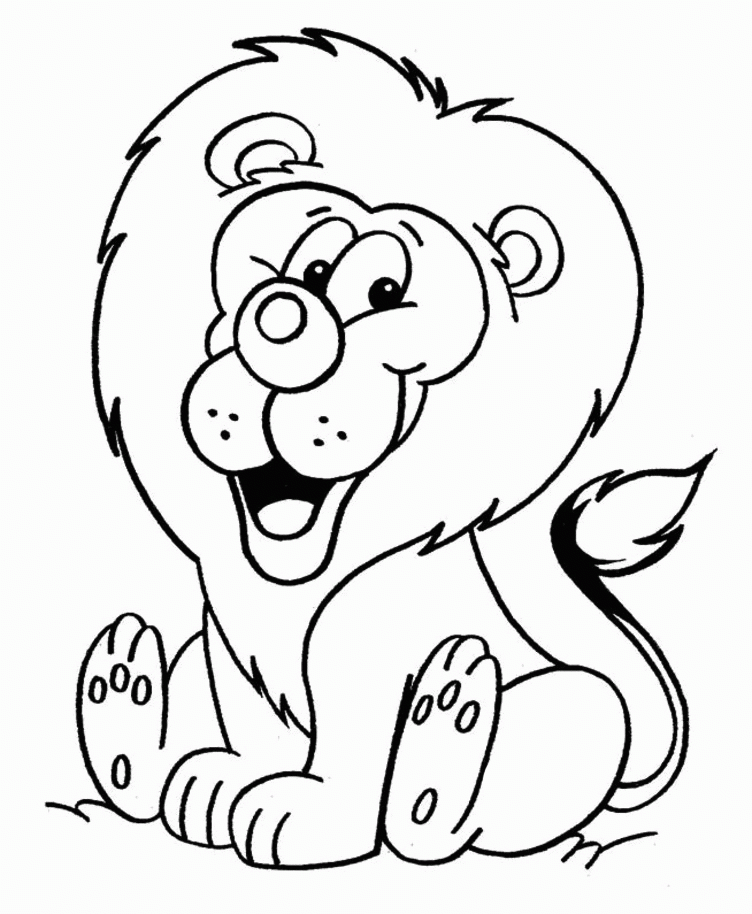 free lion coloring pages