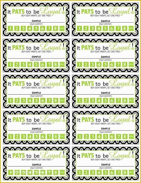Free Printable Loyalty Card Template Of Loyal Customer Punch Card 