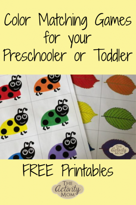 Free Printable Matching Games