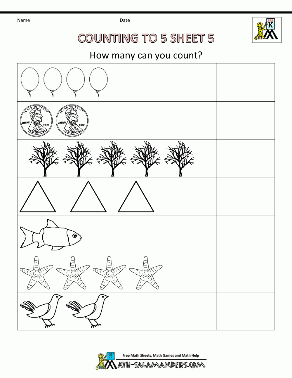 Free Printable Maths Activities For Preschoolers At Netpaulblog Blog