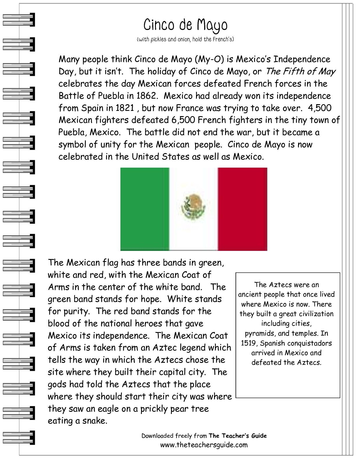 mexican independence day activities classroom printable