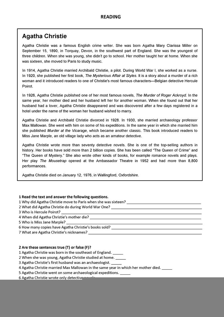 Free Printable Middle School Reading Comprehension Worksheets Lexias 