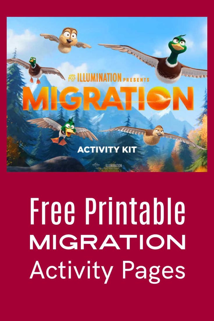 Free Printable Migration Activity Pages Are Perfect For Kids Get