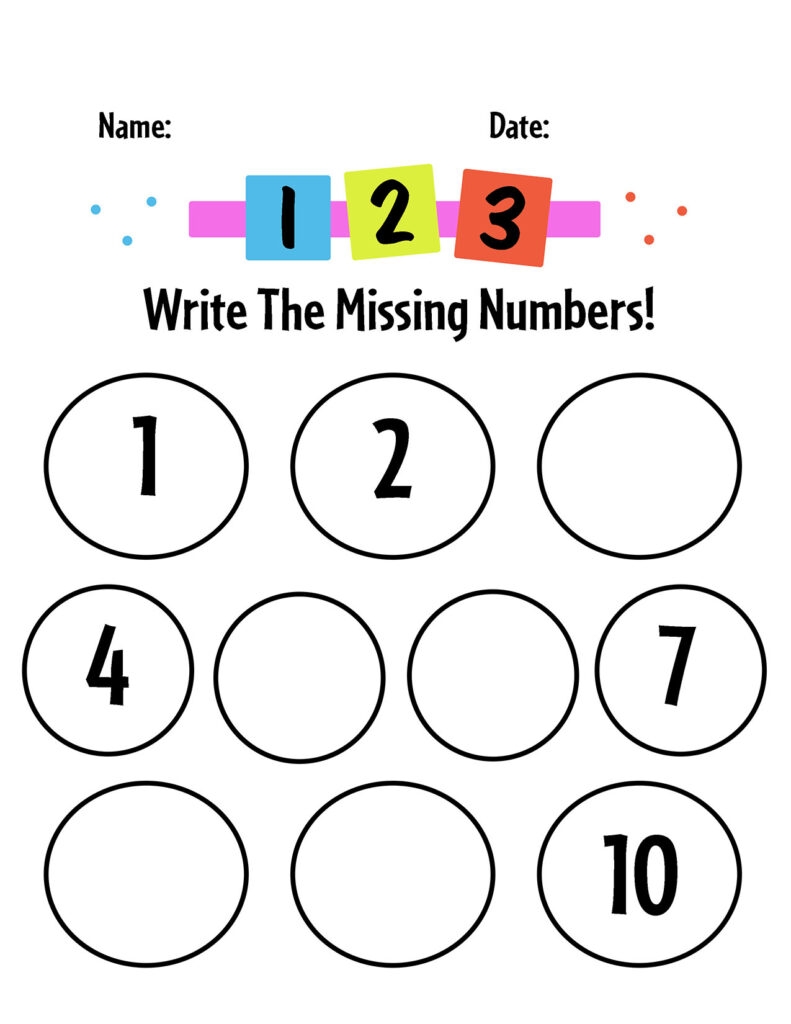 numbers 1-5 worksheets pdf