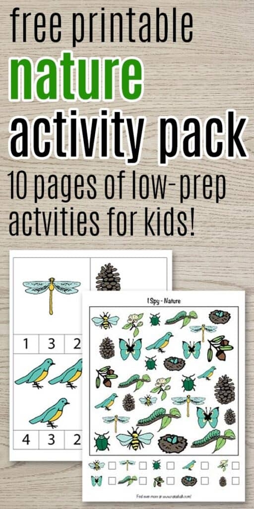 Free Printable Nature Activity Pack The Artisan Life