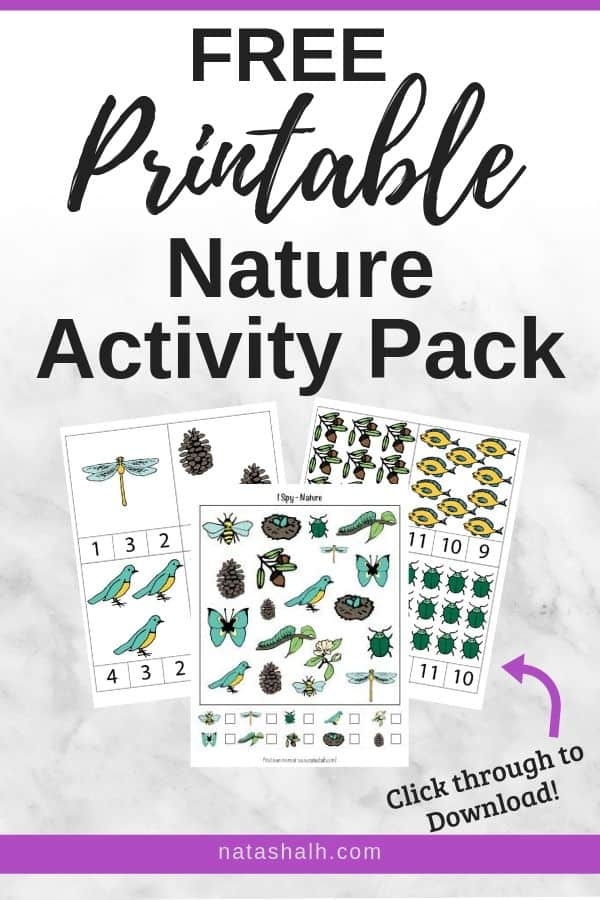 Free Printable Nature Activity Pack The Artisan Life