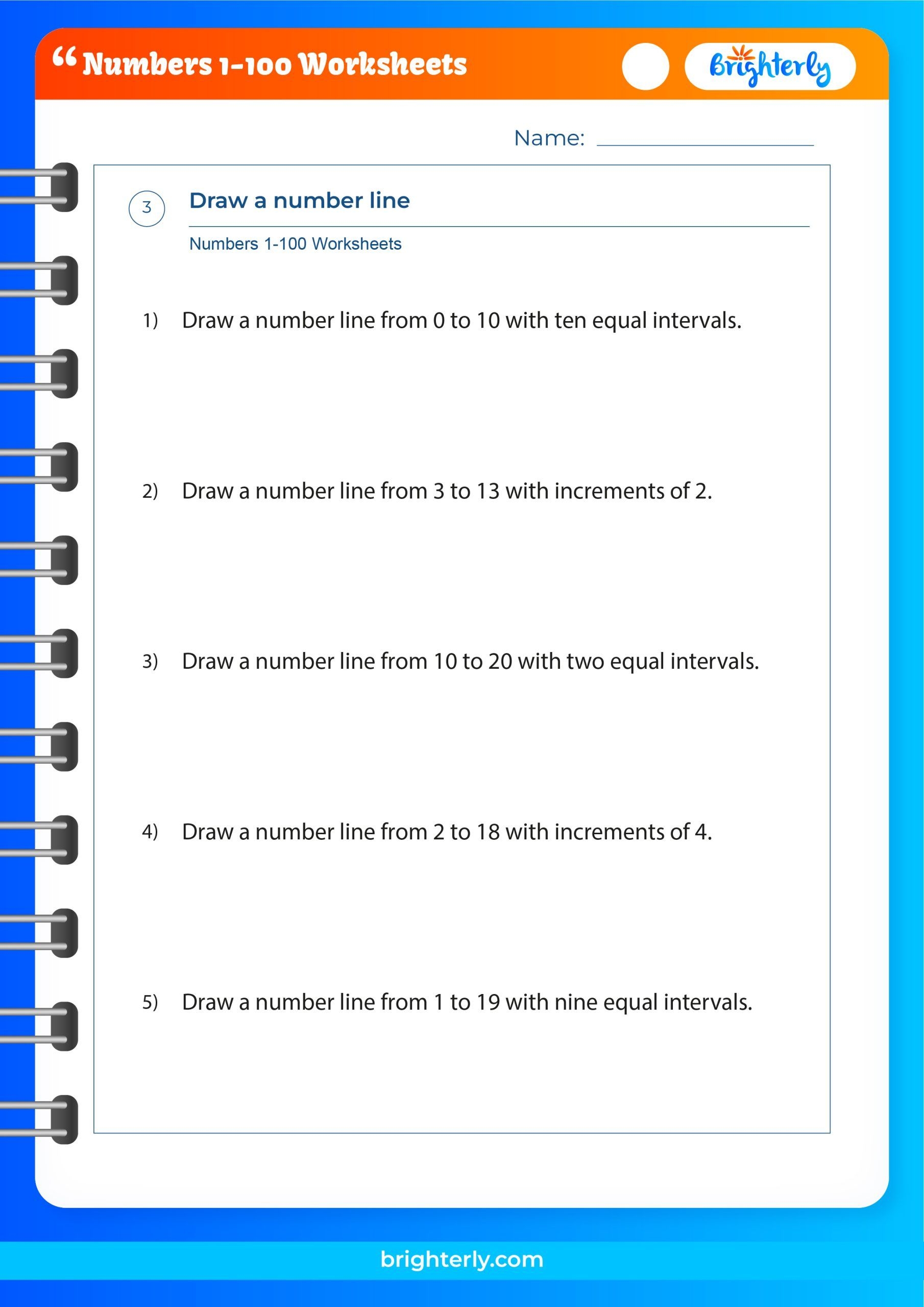 Free Printable Numbers 1 100 Worksheets For Kids PDFs 