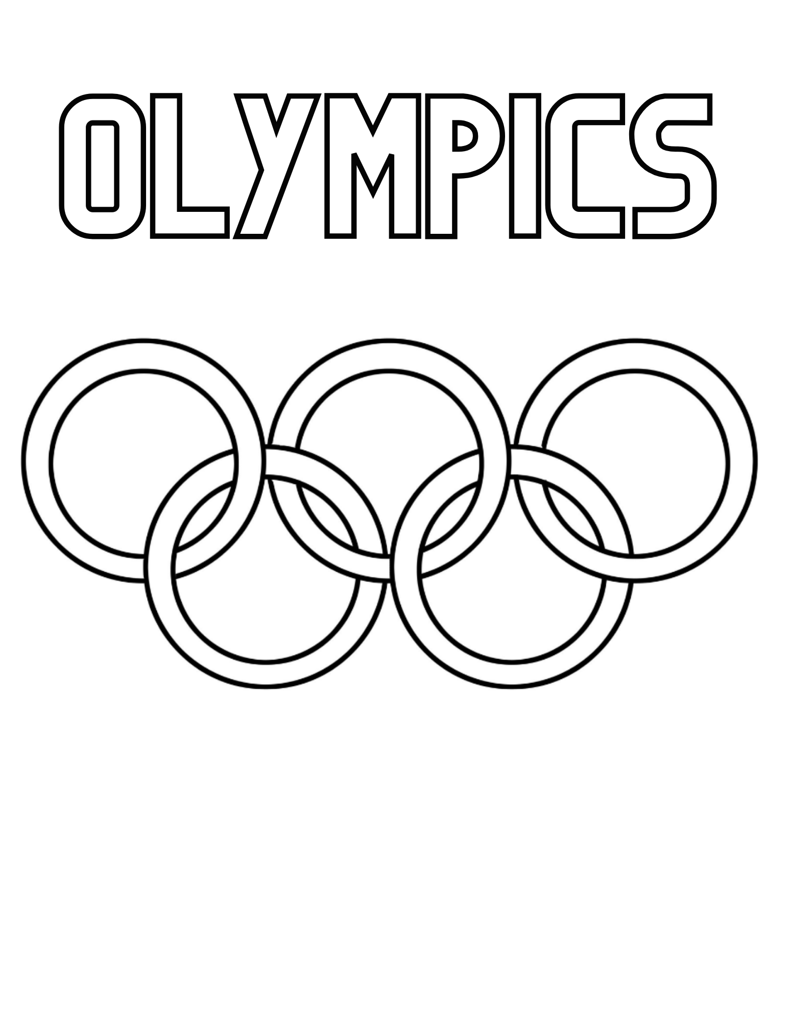 Free Printable Olympic Rings Coloring Pages Classy Mommy