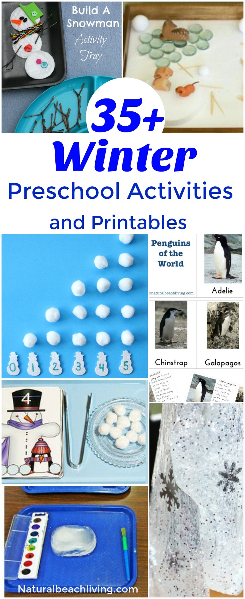 preschool winter activities printables