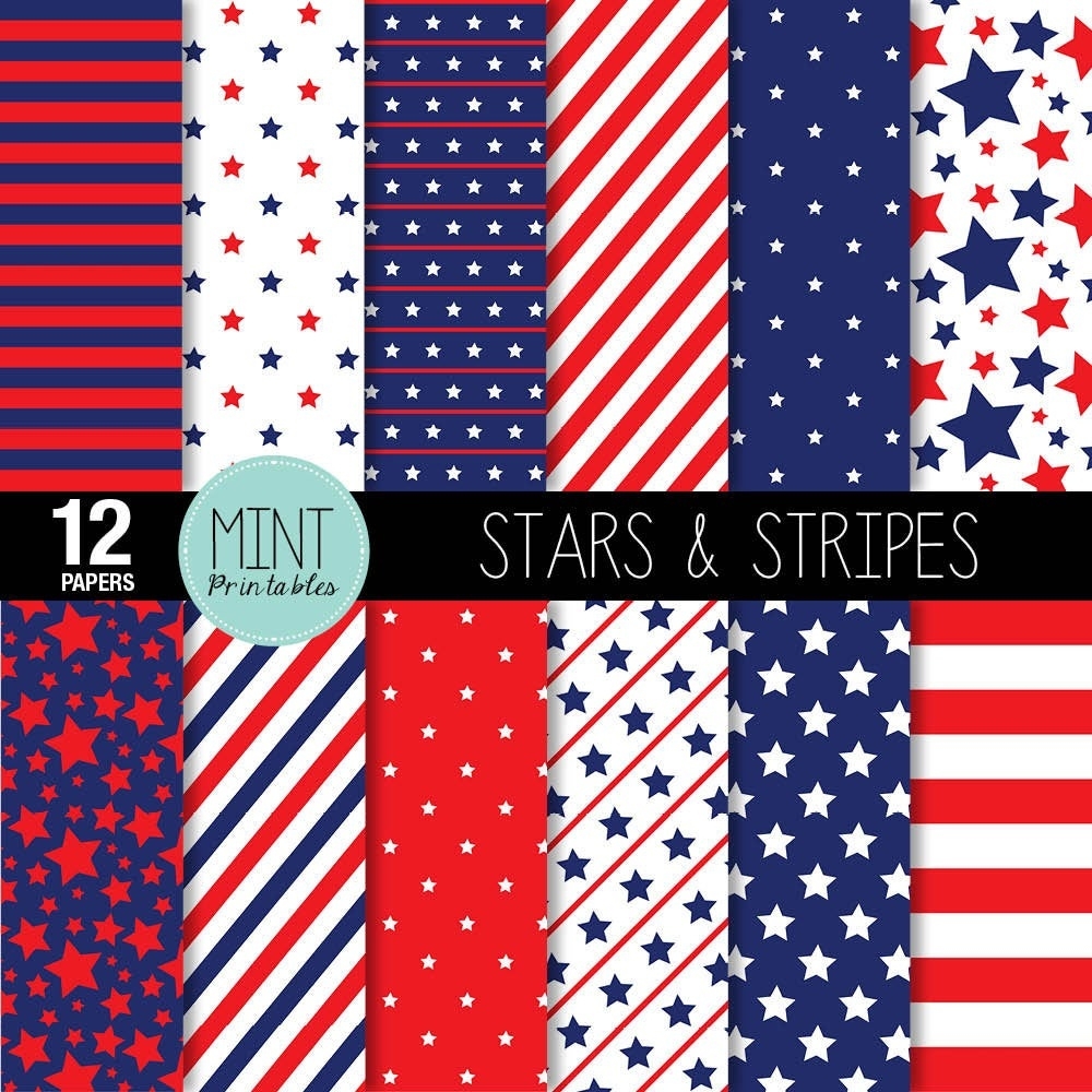 Free Printable Patriotic Scrapbook Paper Get What You Need