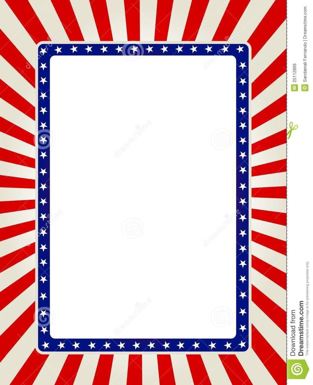Free Printable Patriotic Writing Paper Free Printable