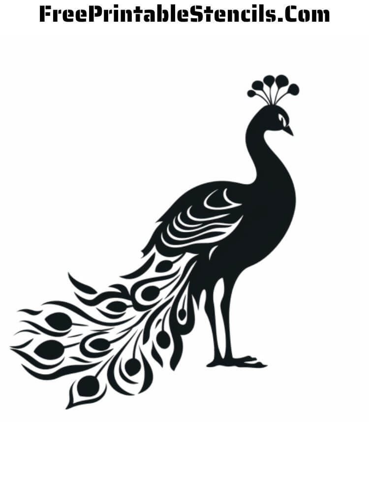Free Printable Peacock Stencils Free Printable Stencils