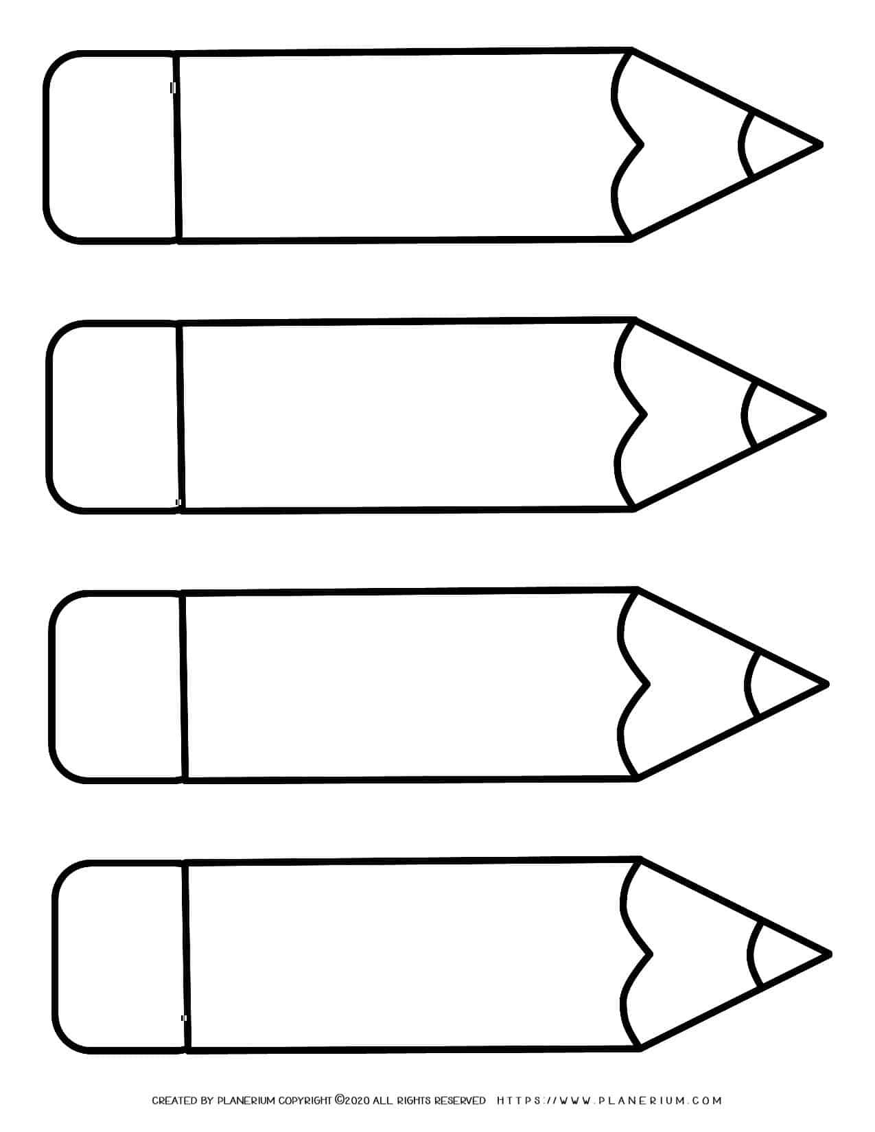 Free Printable Pencil Template