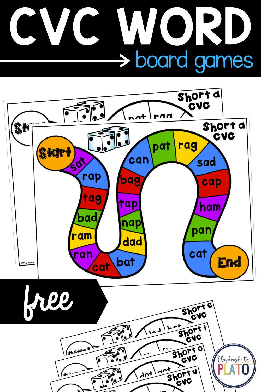 FREE Printable Phonics Games Cvc Word Games Phonics Games 45 OFF