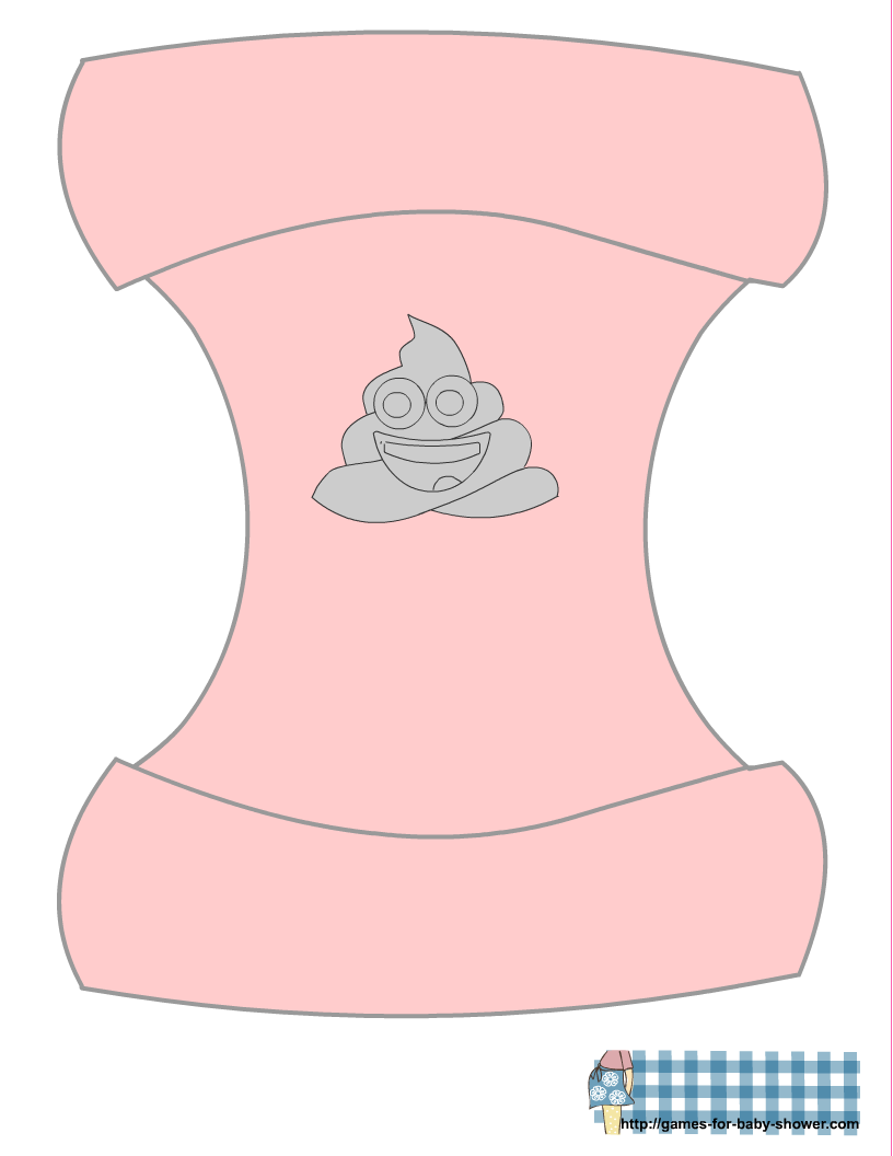 Free Printable Pin The Poop On The Diaper Game