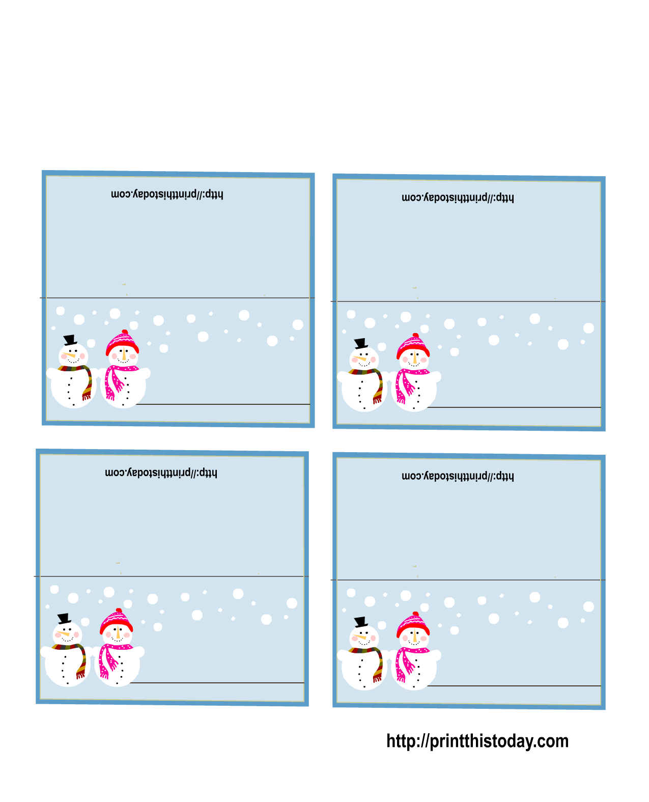 printable place card templates