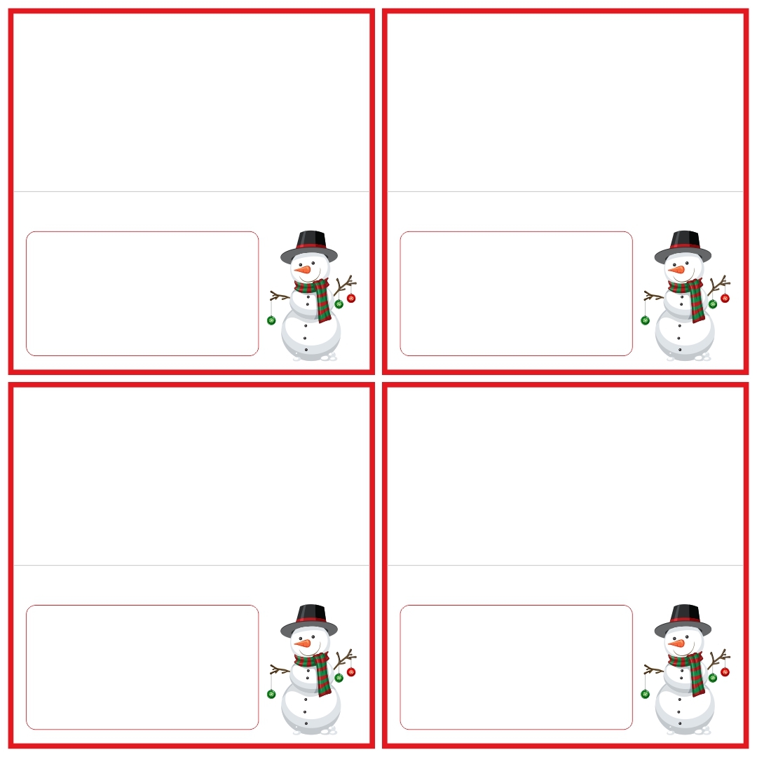 free printable place card templates