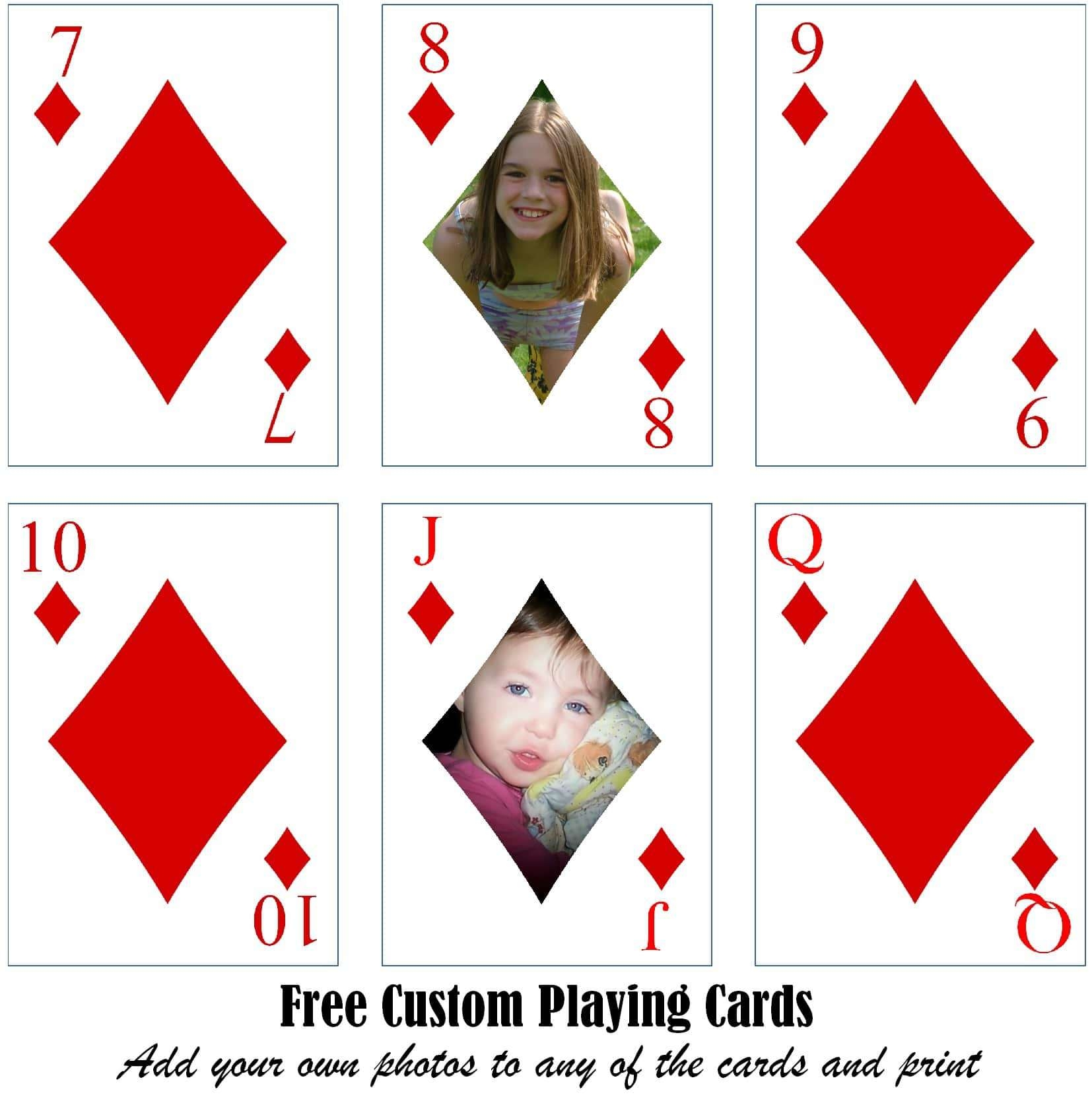 Free Printable Playing Cards Template Mightyprintingdeals