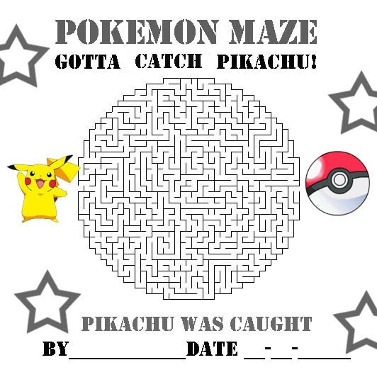free printable pokemon activity sheets