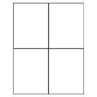 printable quarter fold card template word
