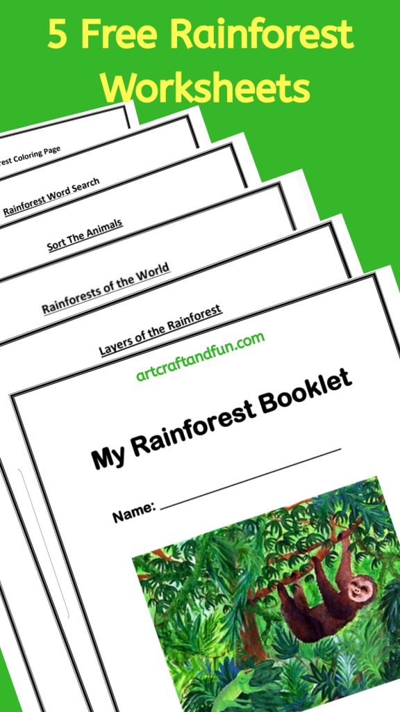 printable rainforest pictures