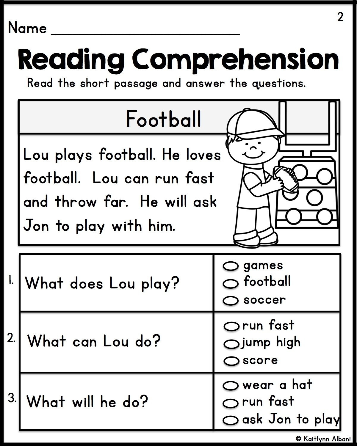 free printable comprehension games