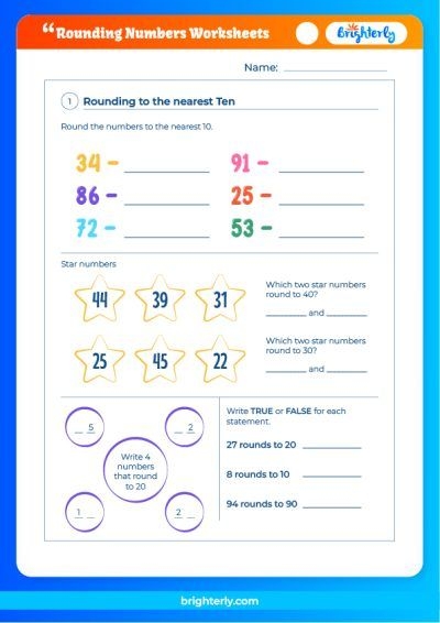 Free Printable Rounding Numbers Worksheets PDFs Brighterly