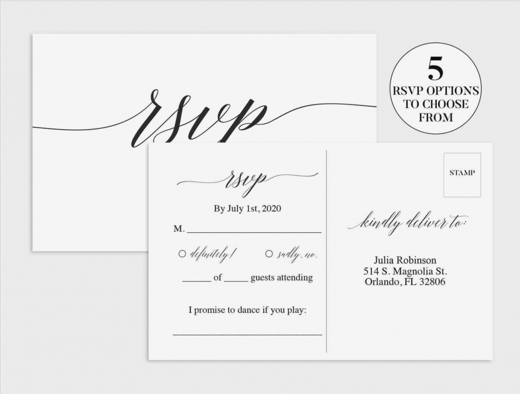 printable rsvp cards templates
