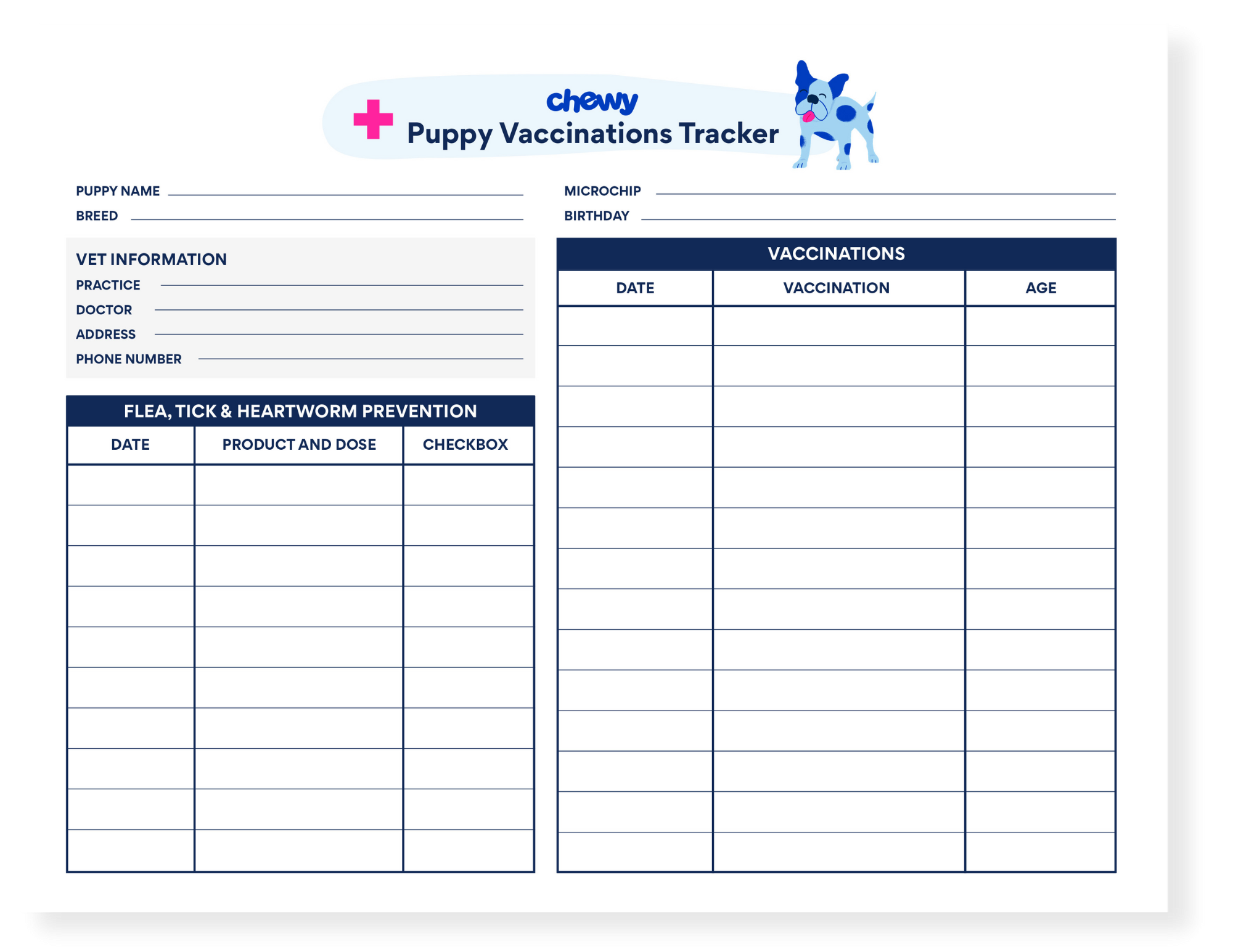 Free Printable Schedule For Puppy Shots Download Free Printable 