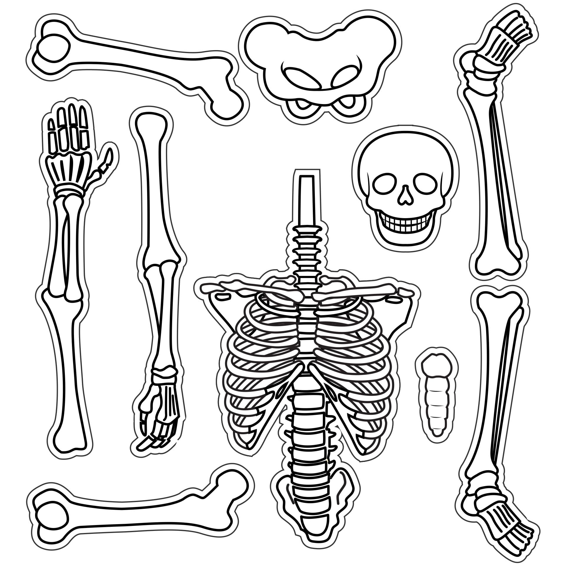 Free Printable Skeleton Template Printable Templates Online By Paul 