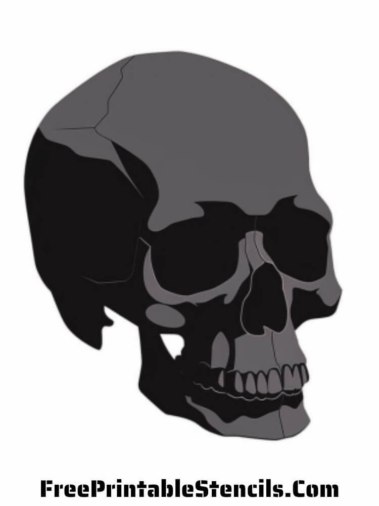 Free Printable Skull Stencils And Silhouettes Free Printable Stencils