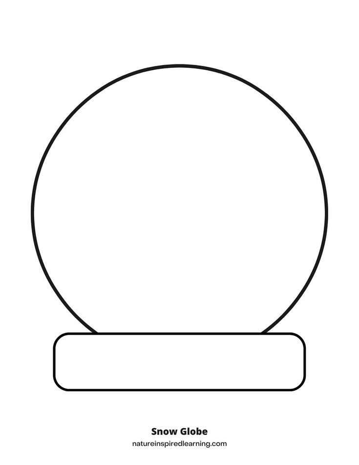 Free Printable Snow Globe Template Best Templates Resources