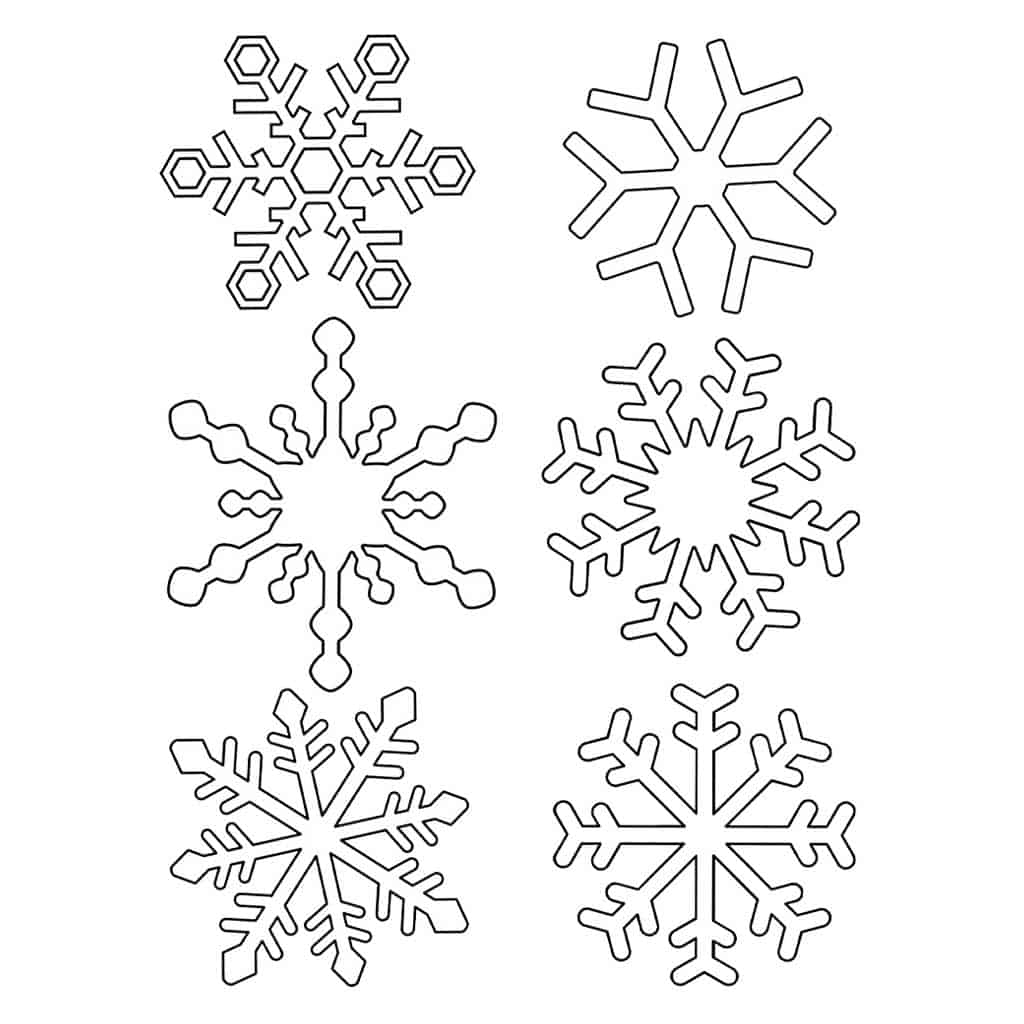 Free Printable Snowflakes Fillable Form 2025
