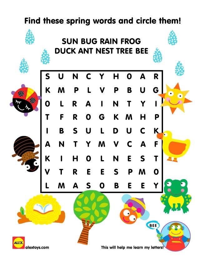 Free Printable Spring Activity Sheets Rebecca McCullough 39 s Printable 
