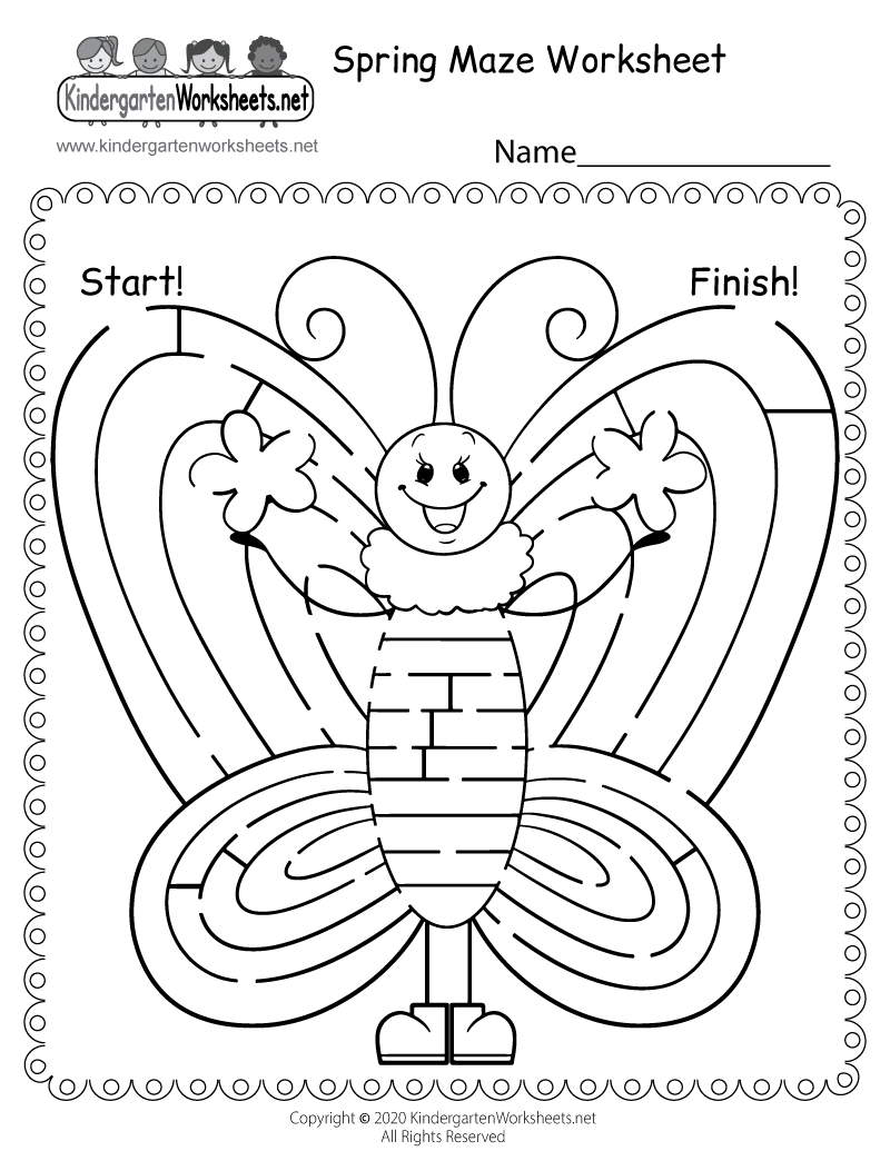 Free Printable Spring Worksheets For Kindergarten