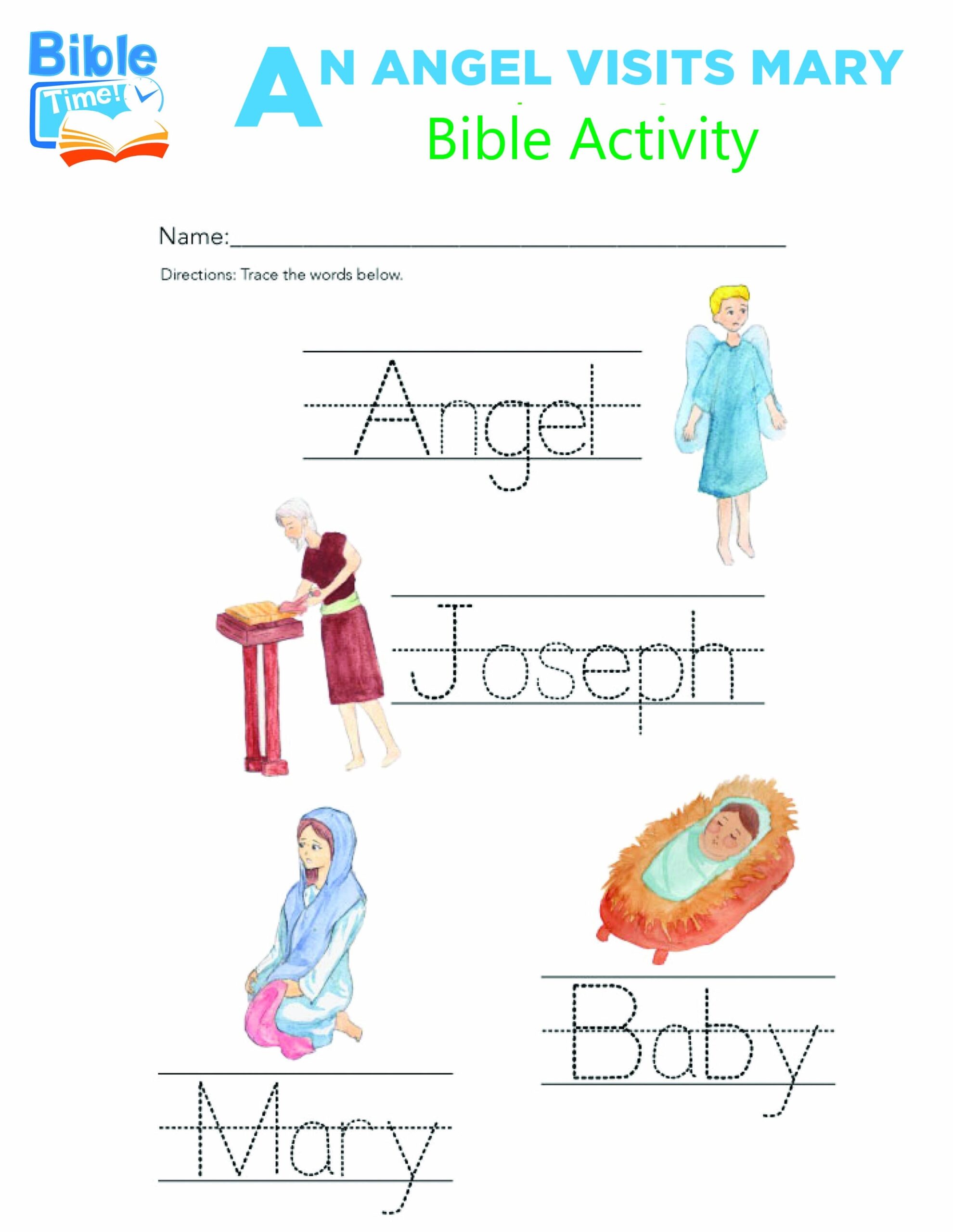 free printable sunday school activity sheets