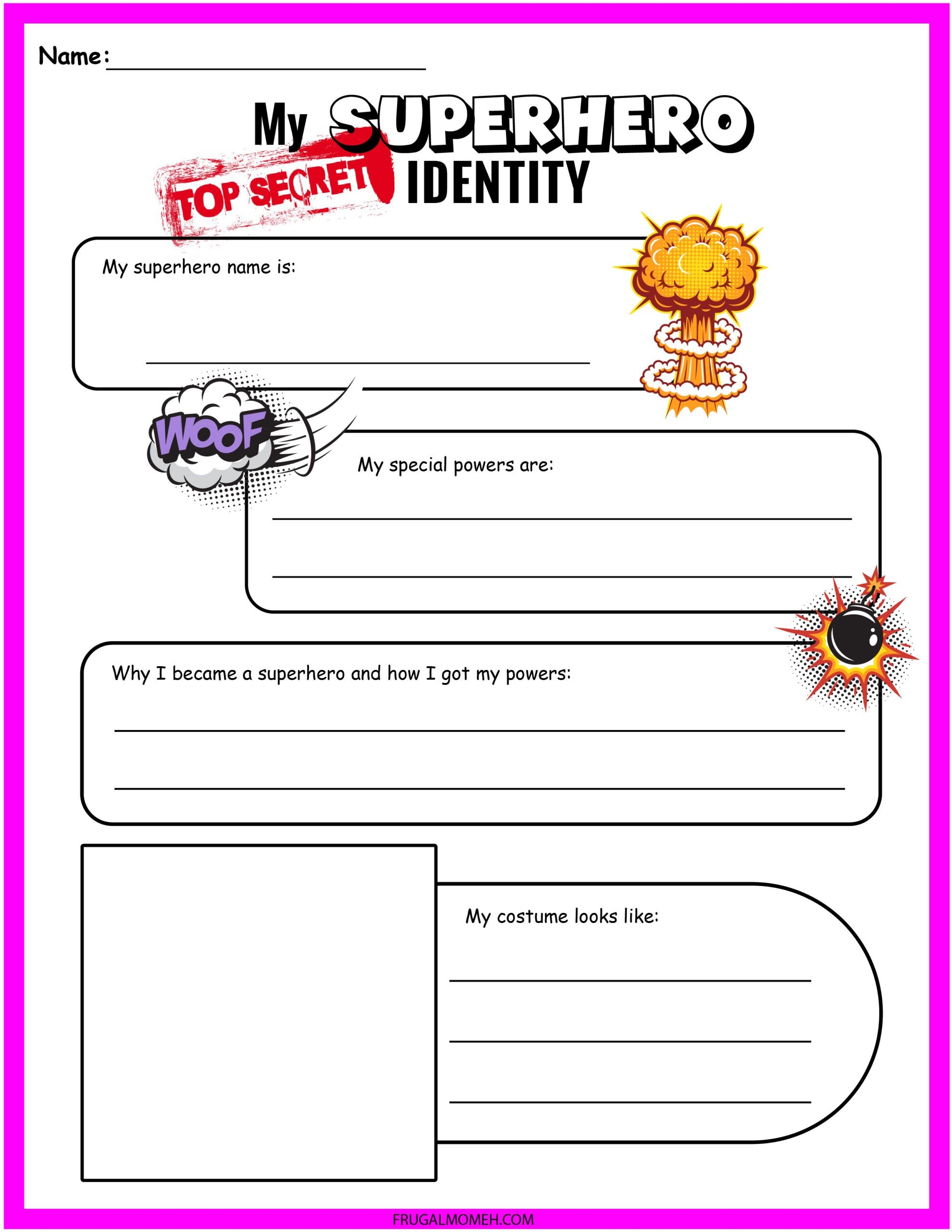 Free Printable Superhero Worksheets Activity Sheets Artofit