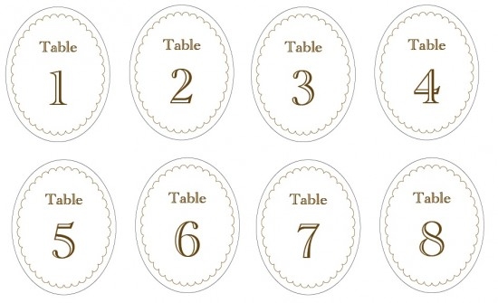 Free Printable Table Number Cards Template Free Printable Templates 