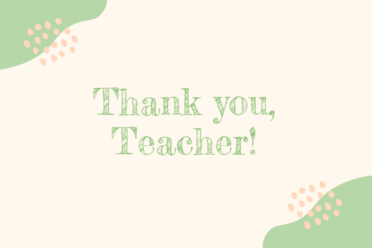 Free Printable Teacher Appreciation Card Template To Edit Online