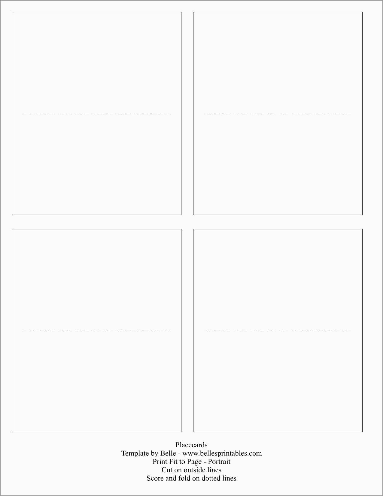 Free Printable Tent Cards Templates Free Printable