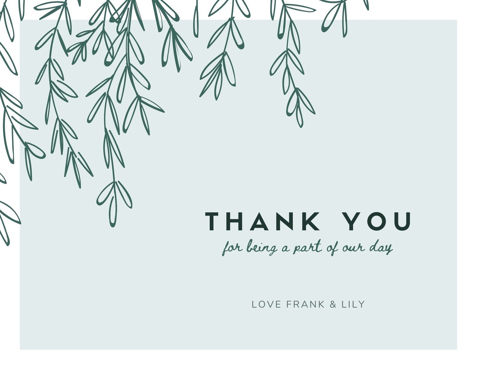 Free Printable Thank You Card Template Mightyprintingdeals